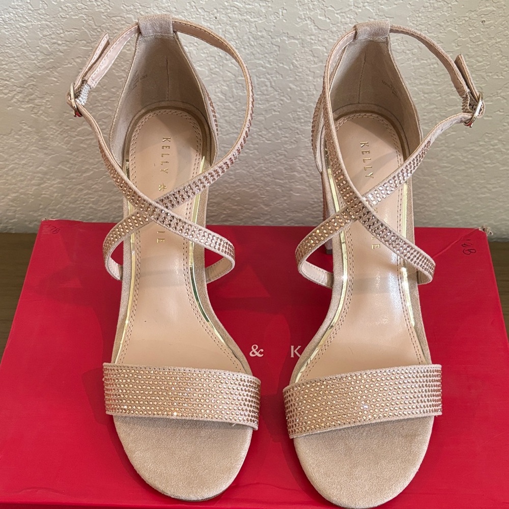 Kelly & Katie Blush Strappy Heels